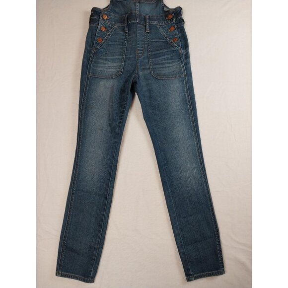 Madewell Coveralls Blue Denim Skinny Leg Sz XS - Picture 8 of 15